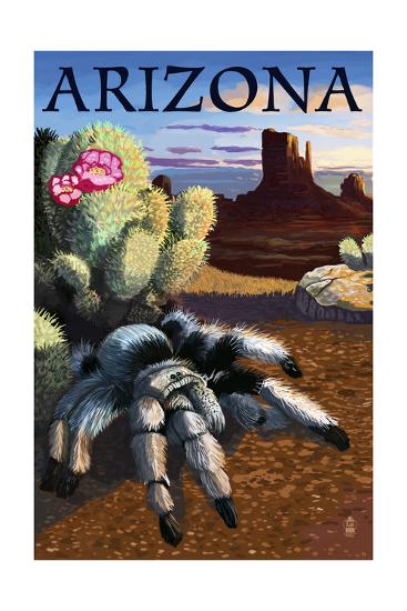 Arizona - Blond Tarantula Art by Lantern Press at ...