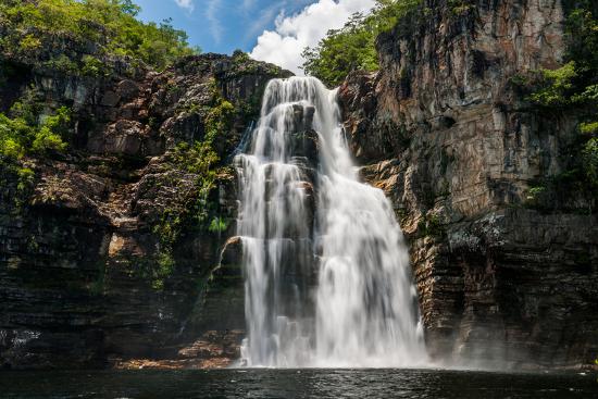 'Salto 80M Waterfall in Chapada Dos Veadeiros National ...
