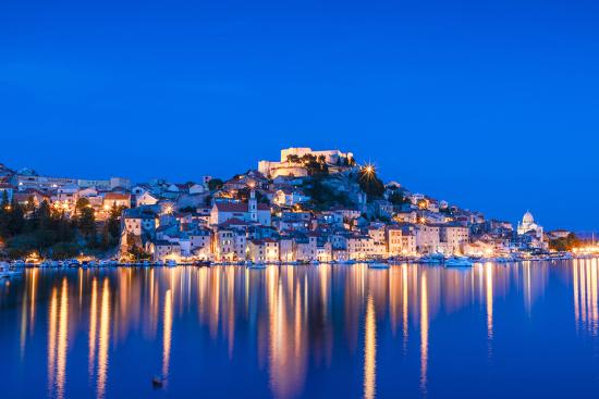 'St. Michael's Fortress and Sibenik Harbour, Sibenik, Dalmatian Coast