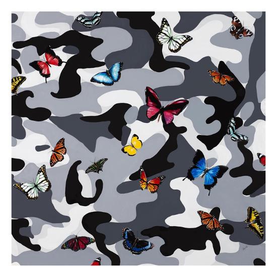 'Butterfly Camo' Giclee Print Sydney Edmunds