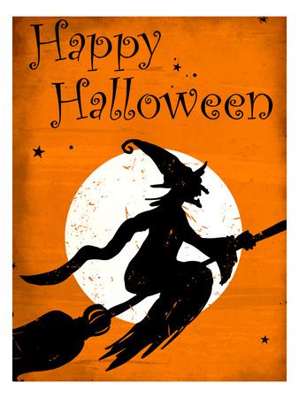 'Happy Halloween Witch' Prints - Kimberly Allen | AllPosters.com