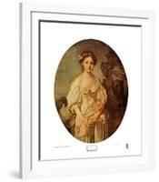 The Broken Jug-Jean-Baptiste Greuze-Framed Art Print