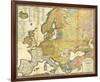 Ethnographische Karte von Europa, c.1847-Heinrich Berghaus-Framed Art Print