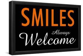 Smiles Always Welcome-null-Framed Poster