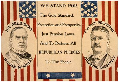 McKinley Roosevelt for President Historical Political Poster Print ...