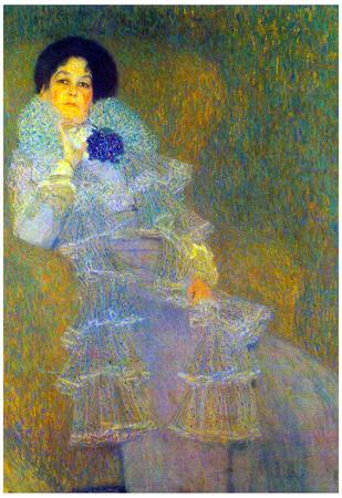 Gustav Klimt Portrait of Marie Henneberg (portrait in purple) Art
