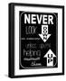 Never Look Down-Taylor Greene-Framed Art Print