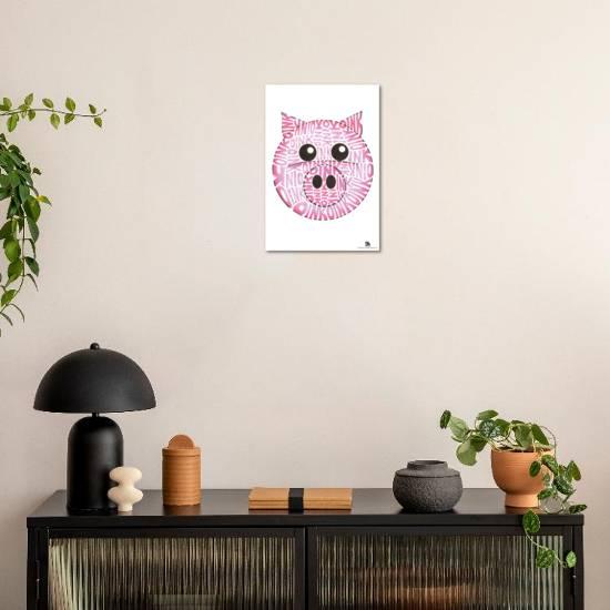 'Pig Oink Text Poster' Poster | AllPosters.com