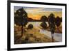 A Day Ending at the Lake-Judith D'Agostino-Framed Art Print