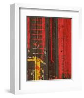 Red Building II-Irena Orlov-Framed Art Print