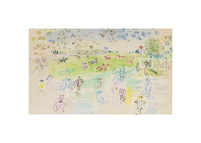 ラウル・デュフィ　LE CHAMP DE COURSES A ASCOT Le Champ de Courses á Ascot - Raoul Dufy | Art | Framed