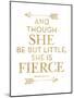 Fierce Shakespeare Arrows Golden White-Amy Brinkman-Mounted Art Print