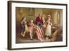 Betsy Ross, 1777-Jean Leon Gerome Ferris-Framed Art Print