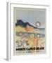 Monte Carlo Beach, 1931-Vintage Poster-Framed Art Print