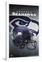 NFL: Seattle Seahawks- Helmet Logo-null-Framed Poster