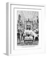 Interior of the Nautilus, Illustration from "20,000 Leagues under the Sea"-?douard Riou-Framed Giclee Print