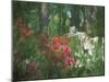 Azalea Reflection in Pond, Georgia, USA-Nancy Rotenberg-Mounted Photographic Print