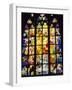 Stained Glass Windows, St. Vitus Cathedral, Prague, Czech Republic, Europe-Nigel Francis-Framed Photographic Print