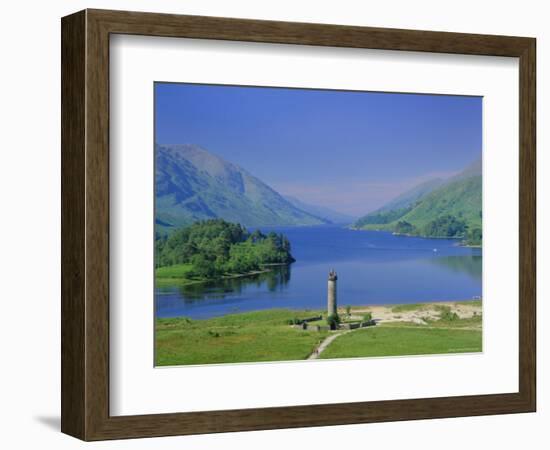 Glenfinnan Monument and Loch Shiel, Highlands Region, Scotland, UK, Europe-Kathy Collins-Framed Photographic Print