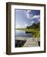 Sengekontacket Pond, Oak Bluffs, Martha's Vineyard, Massachusetts, USA-Walter Bibikow-Framed Photographic Print