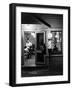 Small Town Barber Grover Cleveland Kohl Working in His Shop at Night-Alfred Eisenstaedt-Framed Photographic Print