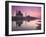 Taj Mahal From Along the Yamuna River at Dusk, India-Walter Bibikow-Framed Premium Photographic Print