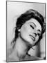 Portrait of Actress Sophia Loren with Eyes Closed-Alfred Eisenstaedt-Mounted Premium Photographic Print