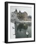 Chateau de Vizille Park, Swan Lake, Vizille, Isere, French Alps, France-Walter Bibikow-Framed Photographic Print