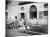 Pasta Drying in the Streets, Naples, 1897-null-Mounted Photographic Print