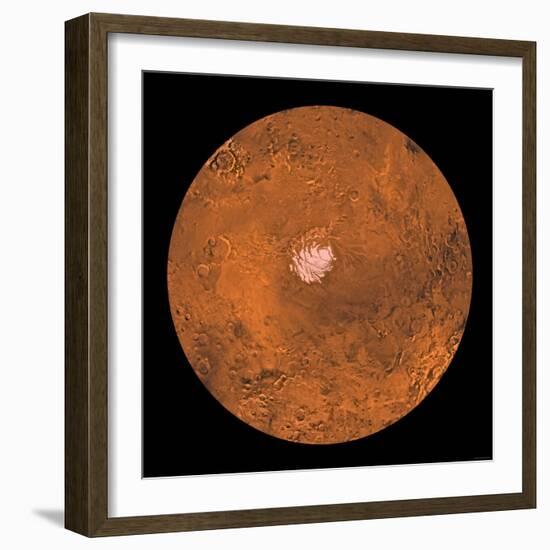 Mare Australe Region of Mars-Stocktrek Images-Framed Photographic Print