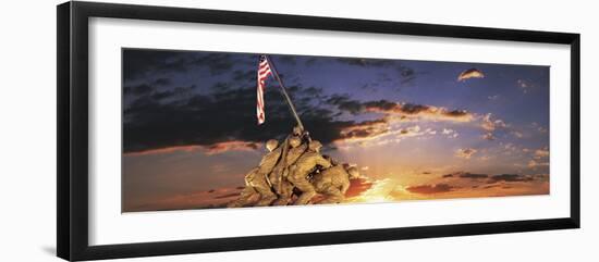 War Memorial at Sunrise, Iwo Jima Memorial, Rosslyn, Arlington, Arlington County, Virginia, USA-null-Framed Photographic Print