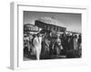 Queen Elizabeth Ii with Kwame Nkrumah During Her Visit to Ghana-null-Framed Photographic Print