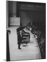 Soviet Pianist, Sviatoslav Richter, on Stage During His Tour-null-Mounted Premium Photographic Print