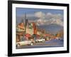 Downtown Whitefish, Montana, USA-Chuck Haney-Framed Photographic Print