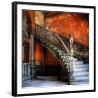 Staircase in the Old Building/ Entrance to La Guarida Restaurant, Havana, Cuba, Caribbean-Nadia Isakova-Framed Photographic Print