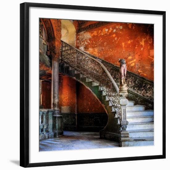 Staircase in the Old Building/ Entrance to La Guarida Restaurant, Havana, Cuba, Caribbean-Nadia Isakova-Framed Photographic Print