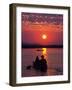 Canoeing at Sun Rise on the Zambezi River-John Warburton-lee-Framed Photographic Print