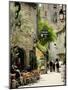 Medieval Street in Walled and Turreted Fortress of La Cite, Carcassonne, UNESCO World Heritge Site-Peter Richardson-Mounted Photographic Print