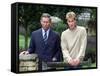 Prince William holds a photo call at Highgrove and publicly condemns royal traitor Patrick Jephson -null-Framed Stretched Canvas