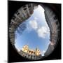 St. Paul's Cathedral, London, England (Fisheye View)-Jon Arnold-Mounted Photographic Print
