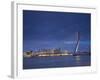 Erasmus Suspension Bridge, Rotterdam, Holland-Michele Falzone-Framed Photographic Print