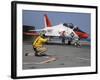 A Shooter Signlas the Launch of a T-45A Goshawk Trainer Aircraft-Stocktrek Images-Framed Photographic Print