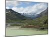 The Glacier Express Train Near St. Moritz, Canton Graubunden, Swiss Alps, Swiitzerland, Europe-Angelo Cavalli-Mounted Photographic Print
