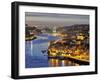 Oporto, Ribeira, UNESCO World Heritage Site at Dusk, Portugal-Mauricio Abreu-Framed Photographic Print