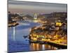 Oporto, Ribeira, UNESCO World Heritage Site at Dusk, Portugal-Mauricio Abreu-Mounted Photographic Print