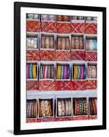 Colourful Braclets for Sale in a Shop in Jaipur, Rajasthan, India-Gavin Hellier-Framed Photographic Print