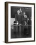 President-Elect Franklin Roosevelt and Wife Eleanor on the Rear Platform of His Special Train Car-null-Framed Photo