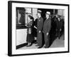 Detroit Workers Line Up at the New Chrysler Emergency Bank at Tellers Window-null-Framed Photo