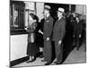 Detroit Workers Line Up at the New Chrysler Emergency Bank at Tellers Window-null-Mounted Photo