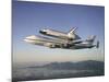 Space Shuttle Atlantis on Custom 747 Flies to Kennedy Space Center after Refurbishment, Sep 1, 1998-null-Mounted Photo